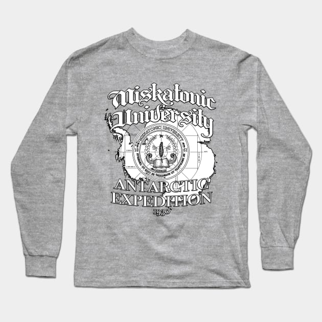 Miskatonic University Antarctic Expedition 1930 Long Sleeve T-Shirt by Hiraeth Tees